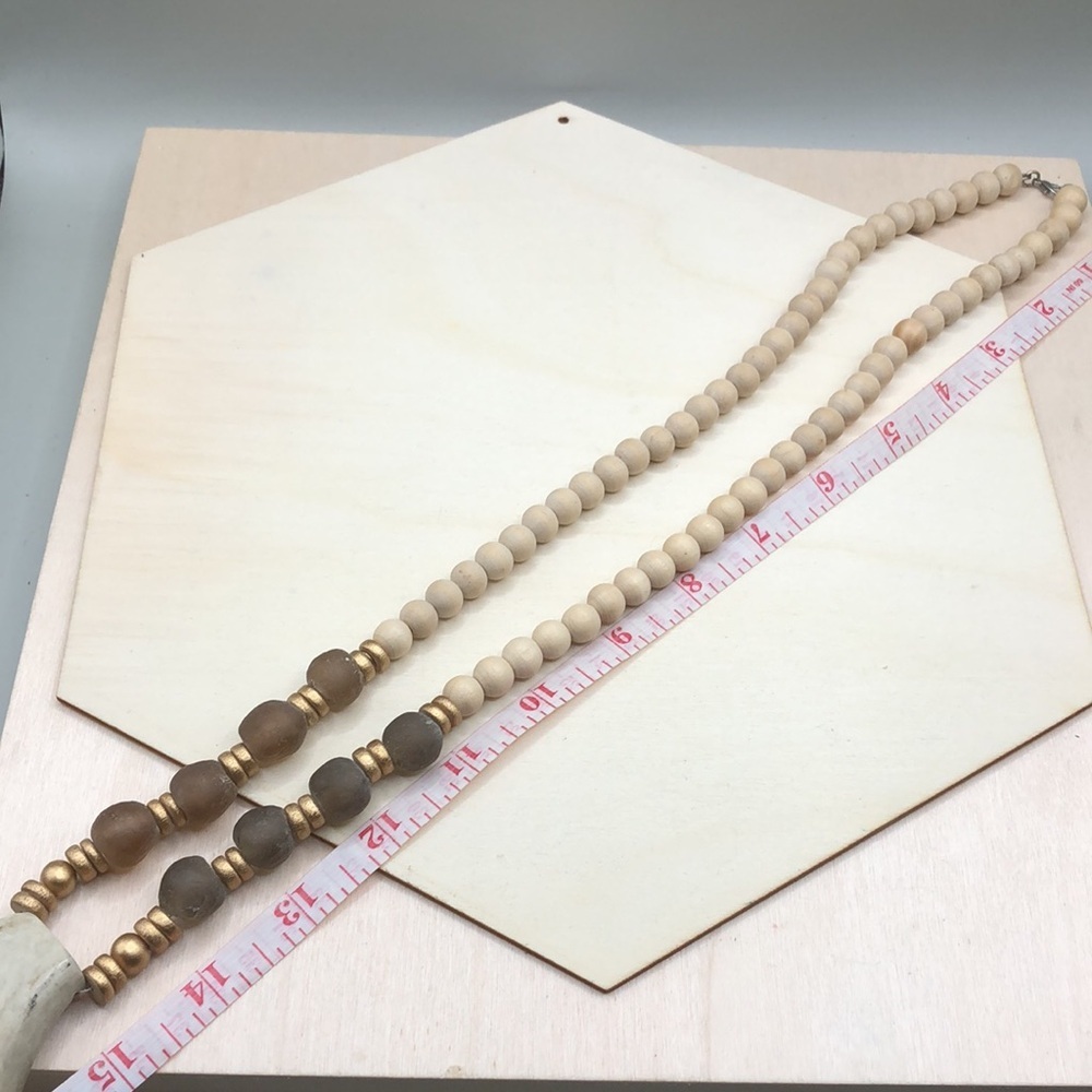 Curated Bundle Antler Beaded Statement Necklaces … - image 8